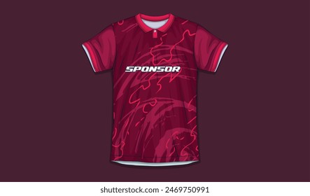 Sport jersey design template mockup stripe line racing for football soccer, running, esports