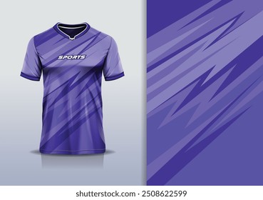 Modelo de design de camisa esporte mockup stripe line corridas para futebol futebol, corrida, esportes, cor azul