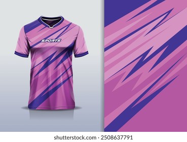 Modelo de design de camisa esporte mockup stripe line corridas para futebol futebol, corrida, esportes, cor rosa azul