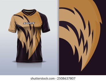 Sport jersey design template mockup curva linha de corrida para futebol futebol americano, corrida, esportes, cor preta dourada