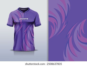 Sport jersey design template mockup curva linha de corrida para futebol futebol, corrida, esportes, cor rosa roxo