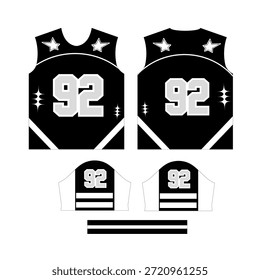 Sporttrikot Design, Vektornummer 92