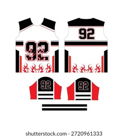 Sporttrikot Design, Vektornummer 92