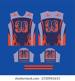 número 90 do vetor de design da camisa esportiva