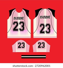 Vector de diseño de jersey deportivo número 23
