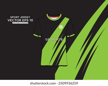 Sport jersey design vector. Soccer t-shirt template