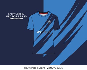 Sport jersey design vector. Soccer t-shirt template