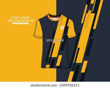 Sport jersey design vector. Soccer t-shirt template