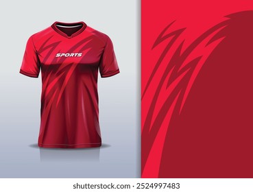 Linha de curva de modelagem de vetor de design de camisa de esporte para futebol futebol, corrida, esportes, cor vermelha maroon