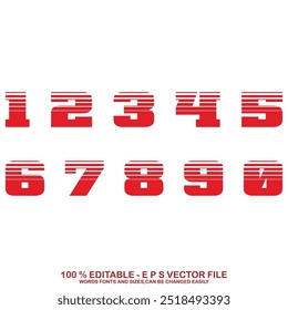 Sport Jersey Numbers Vector and Clip Art