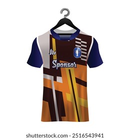 Sport jersey soccer mockup template isolated