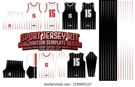 Sport Jersey Stripe Printing pattern 67 Sublimation for Soccer Football Esport Basketball Design