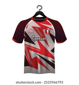 Jersey deportivo sublimación maqueta camiseta Plantilla