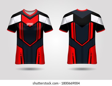 Vector de diseño de plantillas de Jersey deportivo