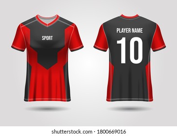 Vector de diseño de plantillas de Jersey deportivo