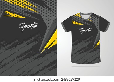 Sport jersey template mockup curve grunge design for football soccer, racing, running, e sports, blue white color