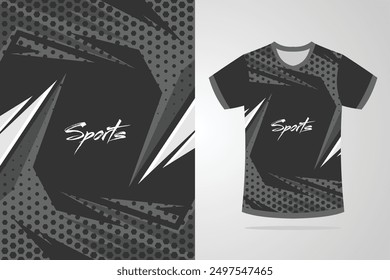 Sport jersey template mockup curve grunge design for football soccer, racing, running, e sports, blue white color