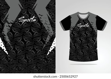 Sport jersey template mockup curve grunge design for football soccer, racing, running, e sports, blue white color