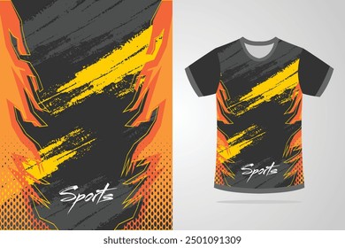 Sport jersey template mockup curve grunge design for football soccer, racing, running, e sports, blue white color