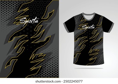 Sport jersey template mockup curve grunge design for football soccer, racing, running, e sports, blue white color