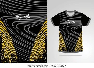 Sport jersey template mockup curve grunge design for football soccer, racing, running, e sports, blue white color