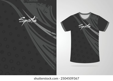 Sport jersey template mockup curve grunge design for football soccer, racing, running, e sports, blue white color