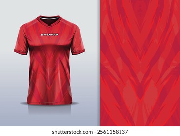 Sport jersey template mockup texture grunge rustic abstract vector design for football soccer, racing, running, e sports, red maroon color