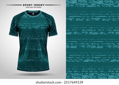 Kit de textura de camisa de esporte apresentando design de tecido respirável para o desgaste atlético e uniformes da equipe