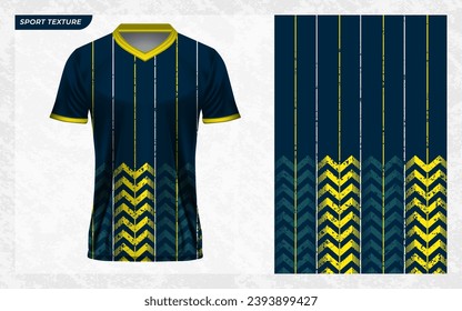 sport jersey texture pattern grunge style with 3D mockup vector illustration for sublimation