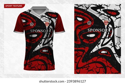 sport jersey texture pattern with vector 3d mockup illustration for sublimation print