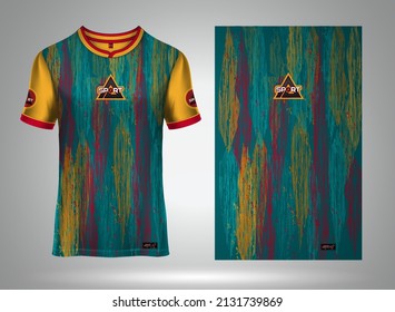 Sport jersey t-shirt. Soccer jersey mockup for football club. Sport pattern fabric textile. Sport background texture pattern #40