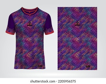 Sport jersey t-shirt. Soccer jersey mockup for football club. Sport pattern fabric textile. Sport background texture pattern