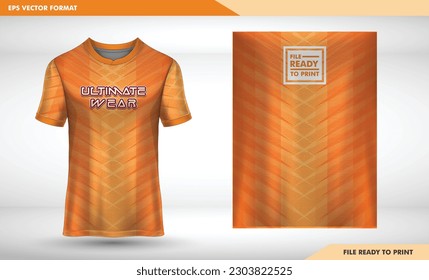 Sport jersey t-shirt. Soccer jersey mockup for football club. Sport pattern fabric textile. Sport background texture pattern sharp pattren color orange texture 