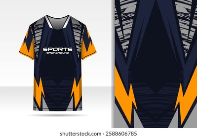 Sport jersey tshirt template, jersey design for football soccer, racing, running, e sports, gaming