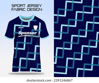 Sport jersey uniform. Fabric textile pattern Design for soccer football, badminton, volleyball and tennis club