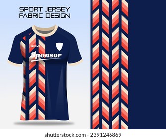 Sport jersey uniform. Fabric textile pattern Design for soccer football, badminton, volleyball and tennis club