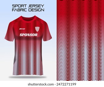 Sport jersey uniform. Fabric textile pattern Design for soccer football, badminton, volleyball, tennis, cycling, and e-sport club. Sublimation fabric printing design