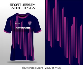Sport Jersey Uniform Fabric Textile Design with Purple Color for Soccer Football Club