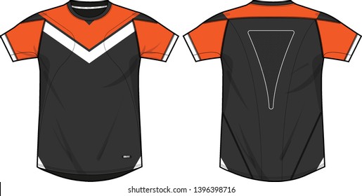 Sport jersey uniform vector template shirt