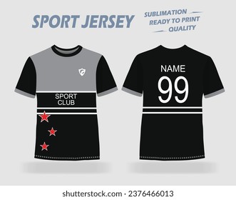 Diseño vectorial de Jersey Deportivo. EPS 10. 