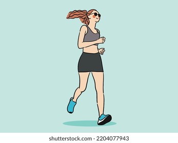 Sport, jogging, yoga, running, stretching, ballet, workout concept.