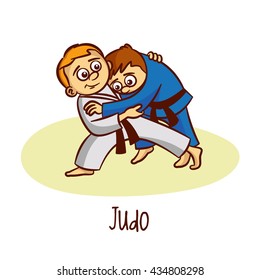 Sport. Judo. Vector Illustration