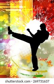 Sport. Karate illustartion