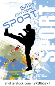 Sport. Karate illustartion