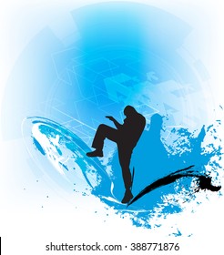 Sport. Karate illustartion 