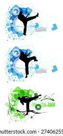 Sport. Karate illustartion, vector