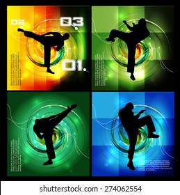 Sport. Karate illustartion, vector