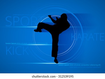 Sport. Karate illustration 