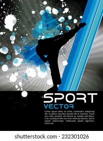 Sport, Karate, Vektorgrafik