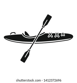 Sport kayak icon. Simple illustration of sport kayak vector icon for web design isolated on white background